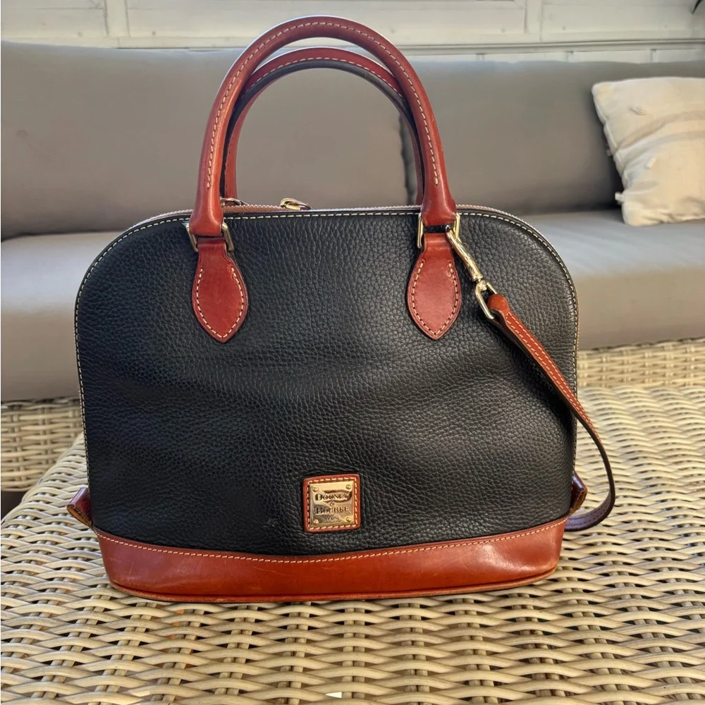 Dooney and Bourke Pebble Leather‎ Zip Top Satchel